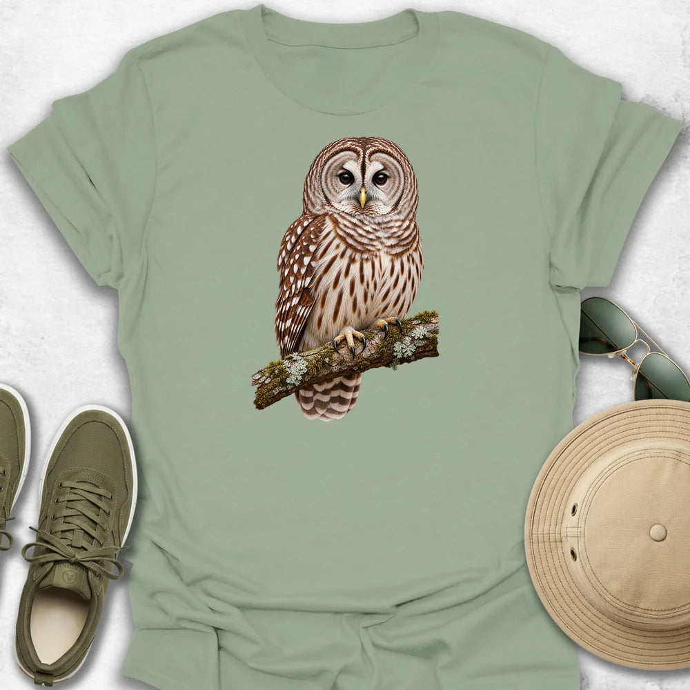 Barred Owl on a Branch T-Shirt