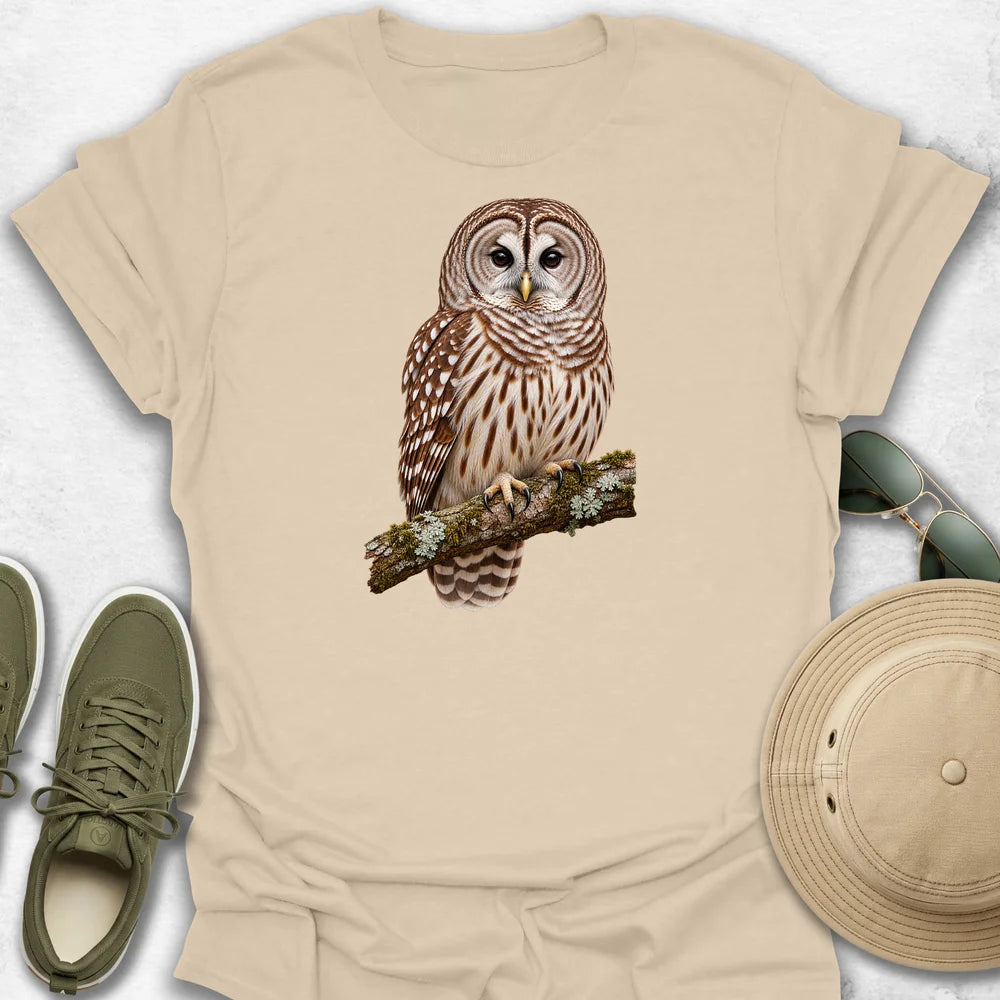Barred Owl on a Branch T-Shirt