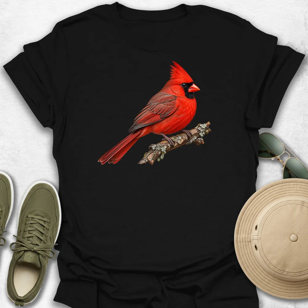 Northern Cardinal on a Branch T-Shirt