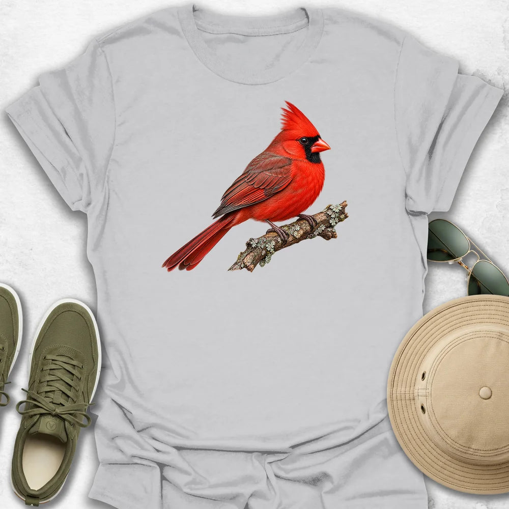 Northern Cardinal on a Branch T-Shirt
