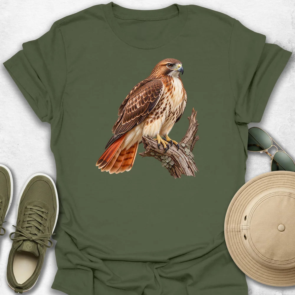 Majestic Red-Tailed Hawk T-Shirt
