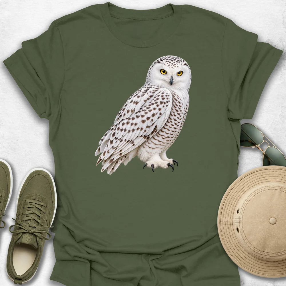 Mottled Snowy Owl T-Shirt