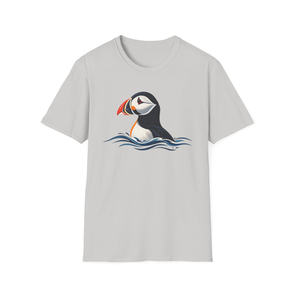 Puffin Rising Through Waves T-Shirt