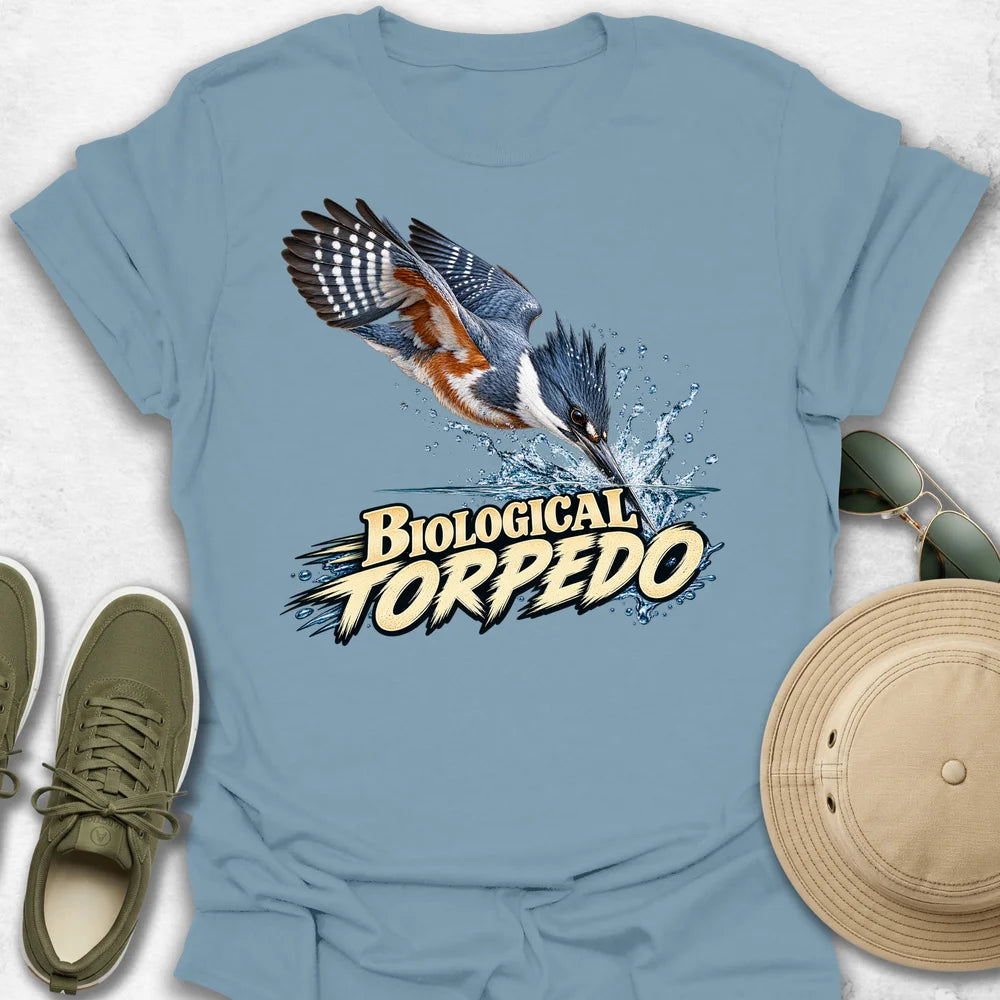 Biological Torpedo T-Shirt in Stone Blue
