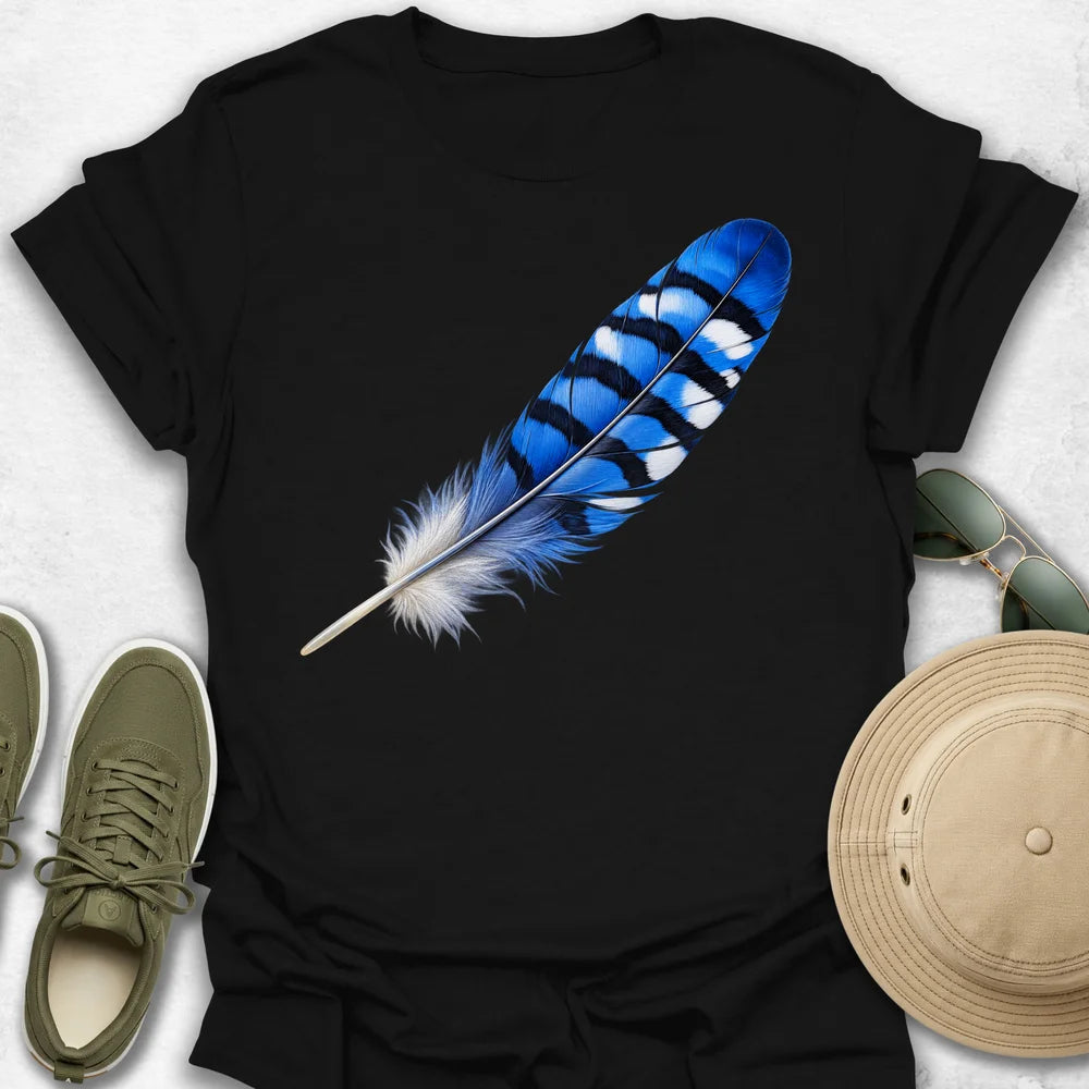 Blue Jay Feather T-Shirt