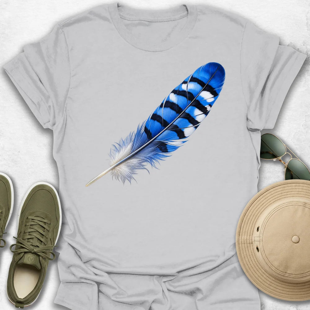 Blue Jay Feather T-Shirt