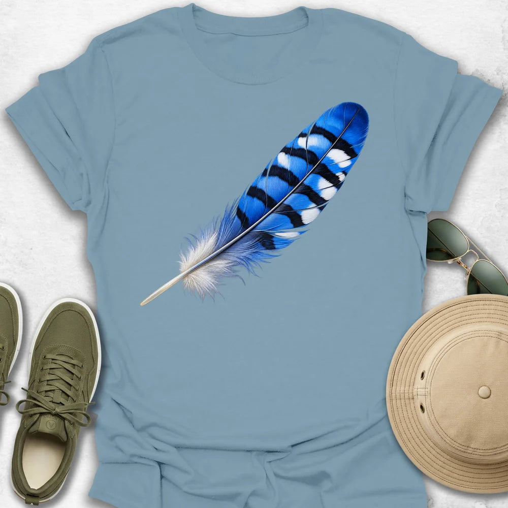 Blue Jay Feather T-Shirt