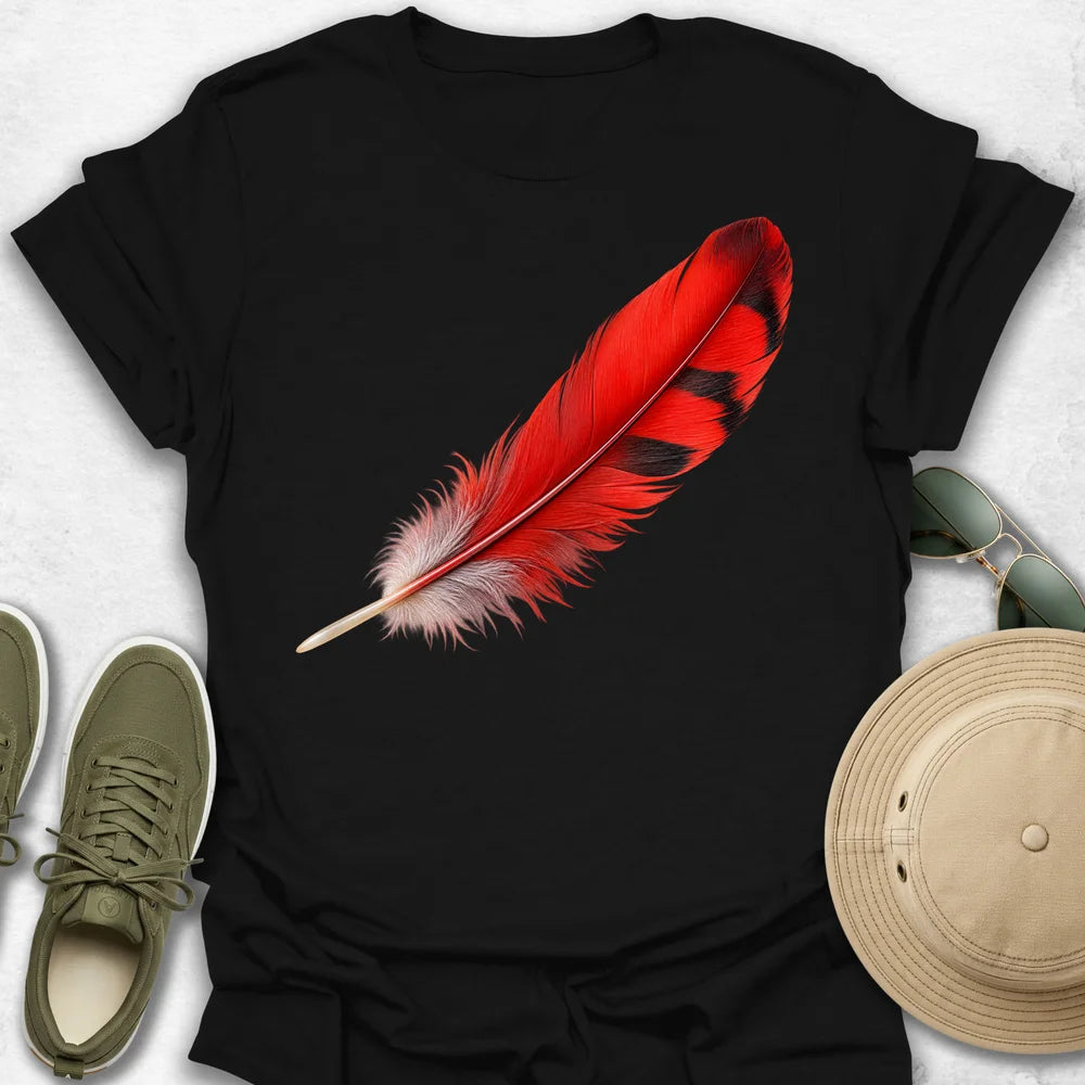 Cardinal Feather T-Shirt in Black
