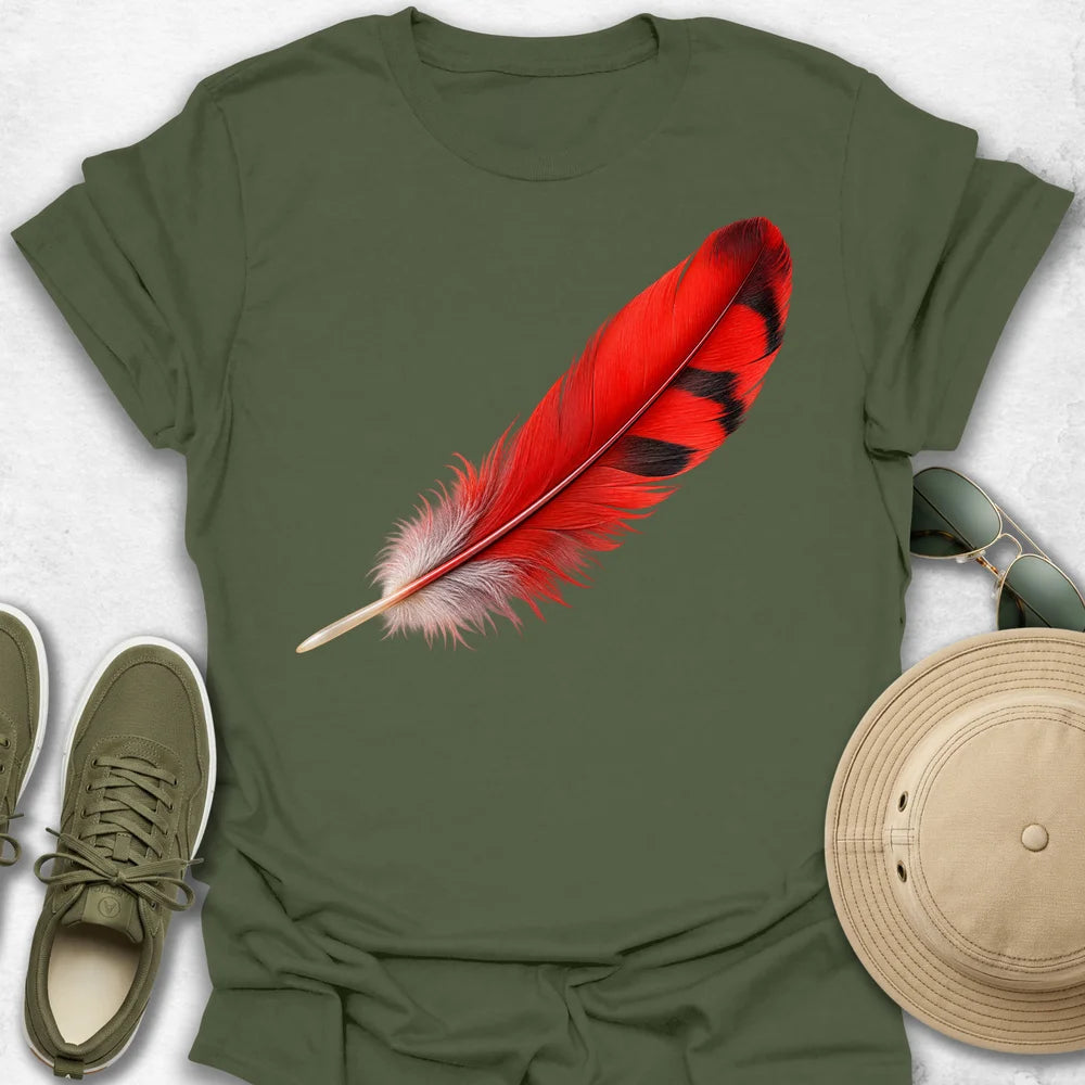 Cardinal Feather T-Shirt