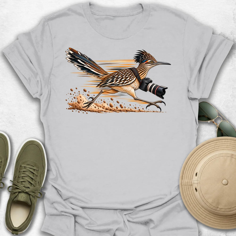High-Speed Roadrunner Photographer T-Shirt