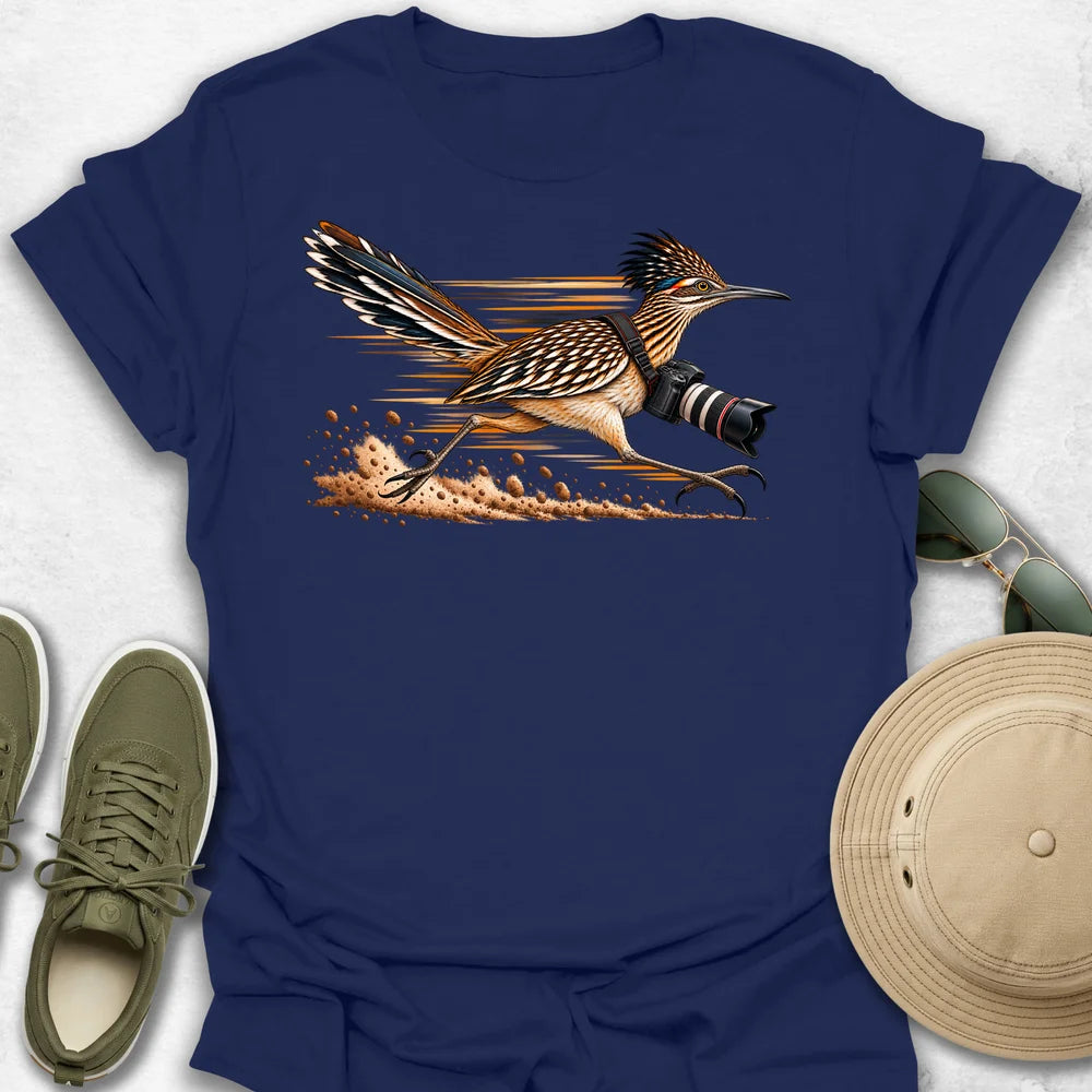 High-Speed Roadrunner Photographer T-Shirt