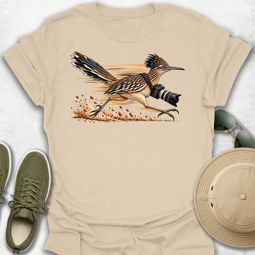 High-Speed Roadrunner Photographer T-Shirt