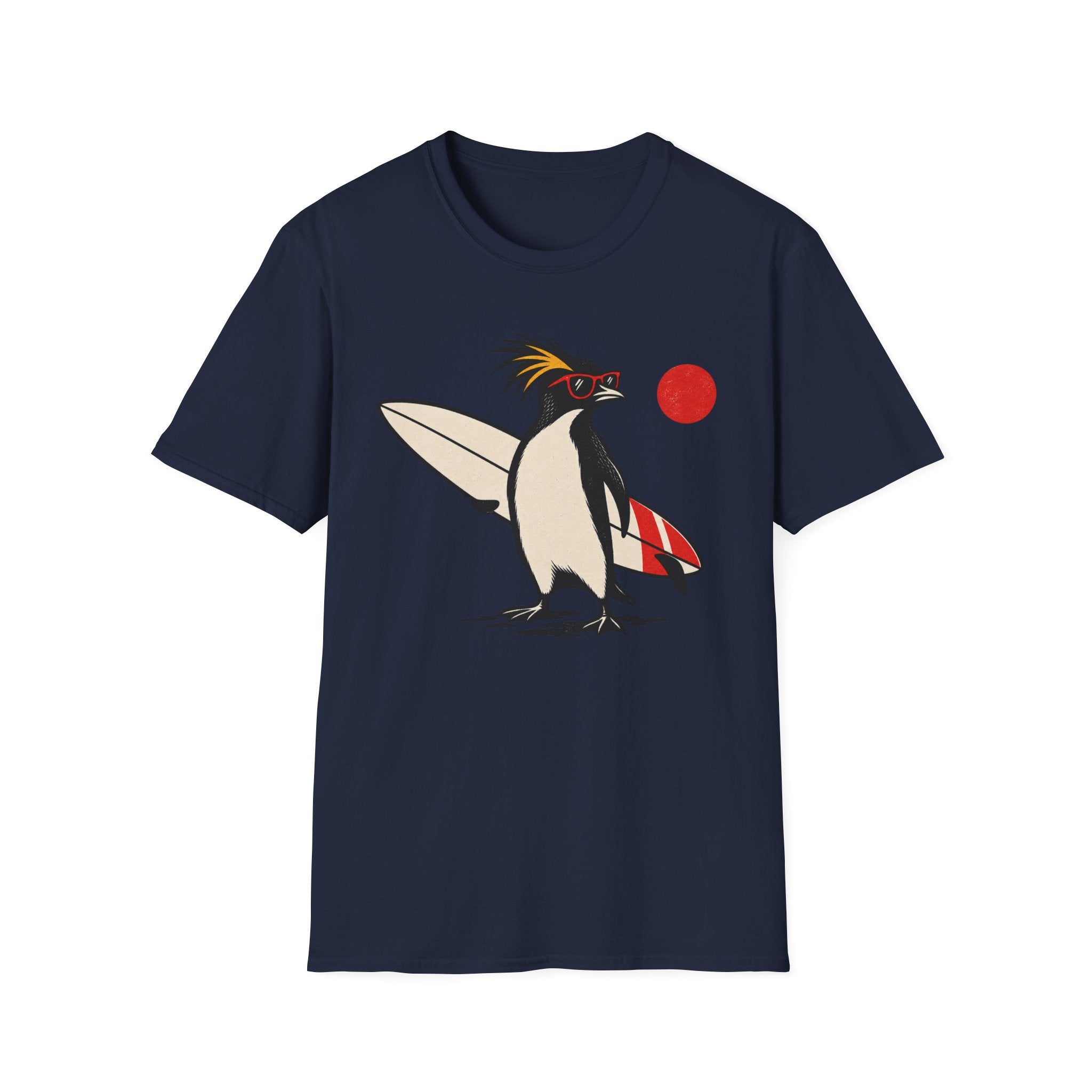 Cool Penguin Surfer T-Shirt