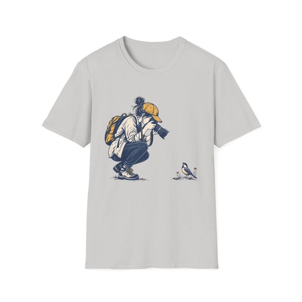 Bird Photographer and Songbird Encounter T-Shirt