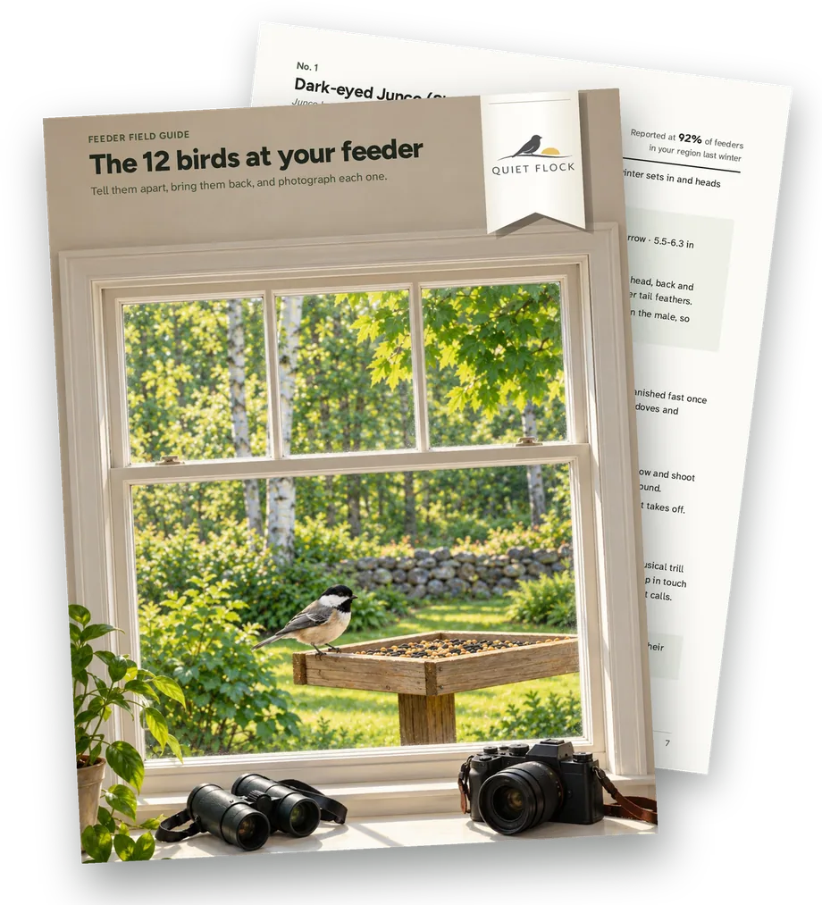 Feeder Field Guide: The 12 birds at your feeder, with a sample species page